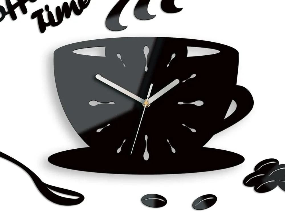 Moderné nástenné hodiny Cup Clock