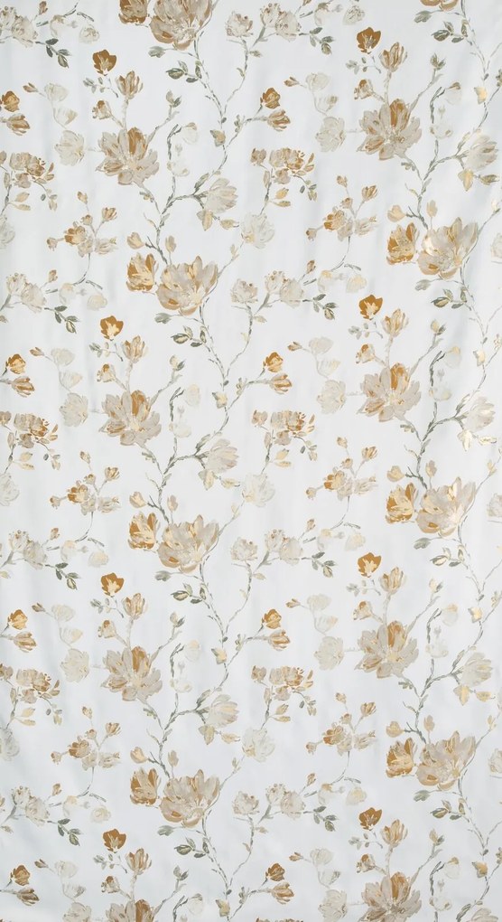 ZÁVES NA KRÚŽKOCH NELIA 140X250 CM KVETY