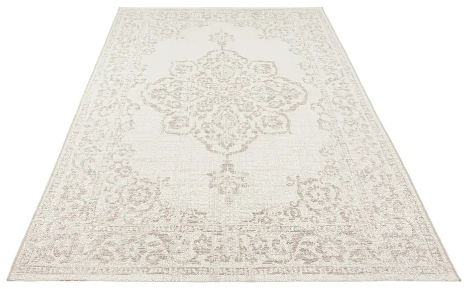 Béžový vonkajší koberec NORTHRUGS Tilos, 160 x 230 cm