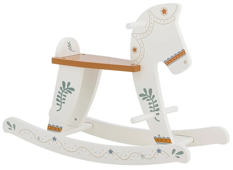 Bloomingville Dřevěný houpací kůň RUDDY V.45cm bílý