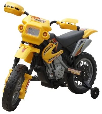 Elektrická motorka pre deti žltá-