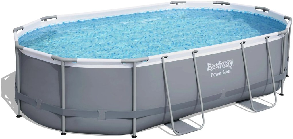 BESTWAY Power Steel Bazénový set 488 x 305 x 107 cm, kartušová filtrácia 56448