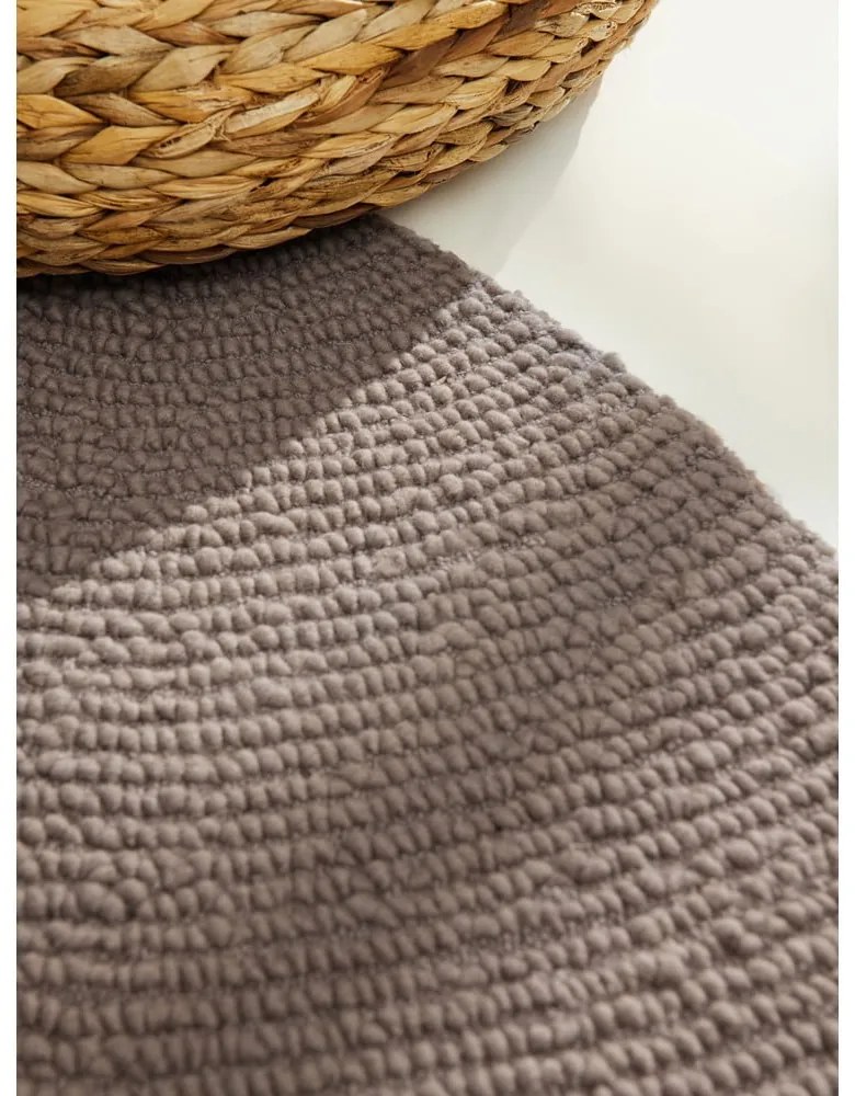 Ručne tkaný vlnený okrúhly koberec taupe ø 150 cm Eleni Taupe – Hanse Home