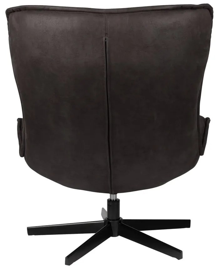 Tmavosivé otočné kreslo John – White Label