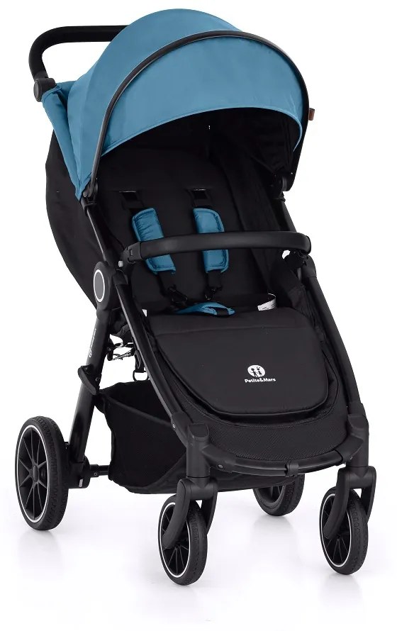 PETITE&MARS kočík športový Street+ RWS black ocean blue complete