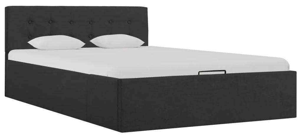 vidaXL Hydraulický posteľný rám+úložný priestor, látka 120x200 cm