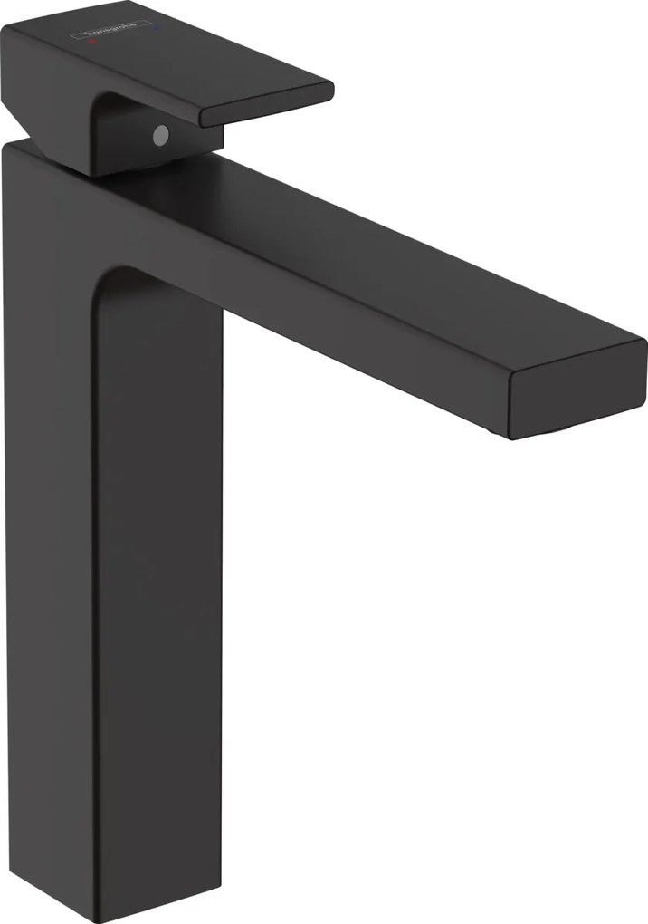 Hansgrohe Vernis Shape, vysoká umývadlová batéria, EcoSmart, čierna matná, 71591670