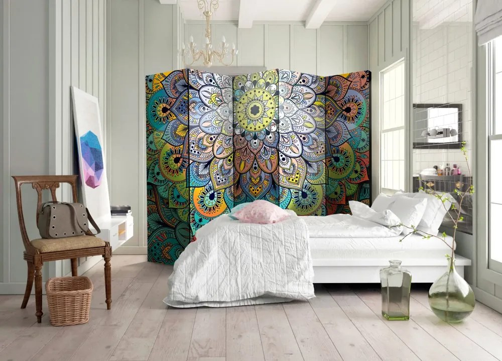 Artgeist Paraván - Colourful Stained Glass II [Room Dividers]
