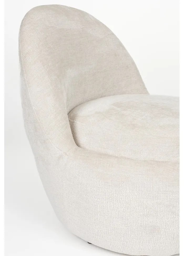 Krémové kreslo Nash – White Label