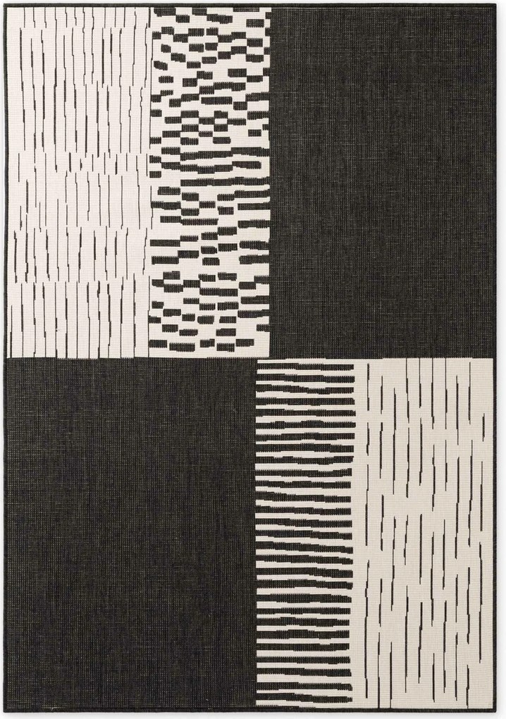 Ted Baker, Kusový koberec Ted Baker Haringey 106376 Black White, 200x300, čiernobiela, chodba / predsieň