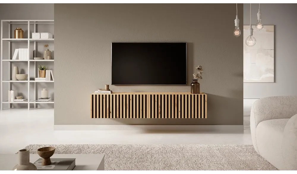 TV skrinka/stolík Tenessie 138  (dub artisan). Akcia -20%. Vlastná spoľahlivá doprava až k Vám domov. 1098791
