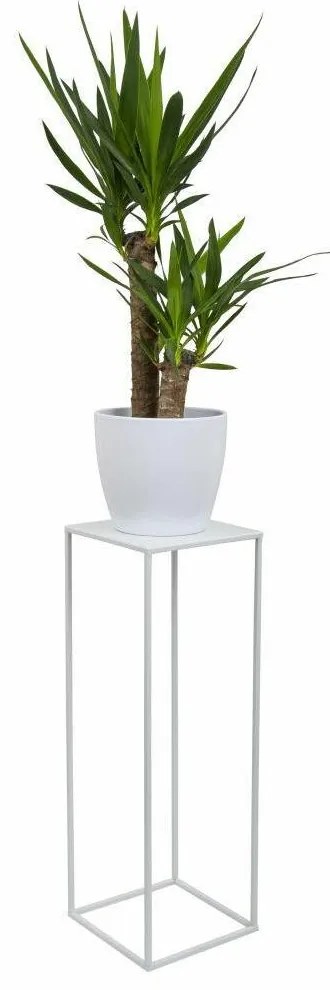 Květinový stojan SILVIA 70 cm bílý