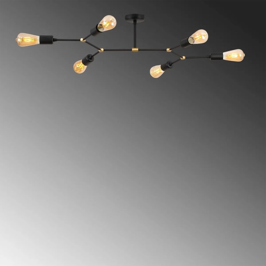 Stropné svietidlo SPARROW III čierne