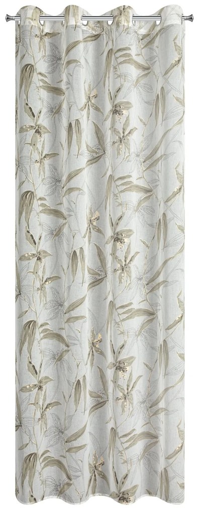 ZÁVES NA KRÚŽKOCH PATI 140X250 CM KVETY