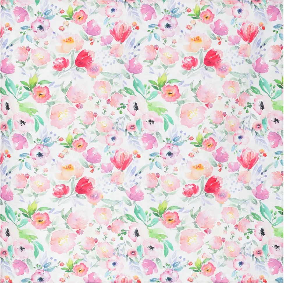 Obrus Akvarel kvety, 80x80 cm