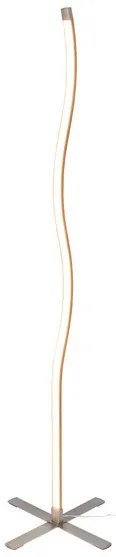 Livarno home Stojacia LED lampa, nikel (vlna) (100352541)