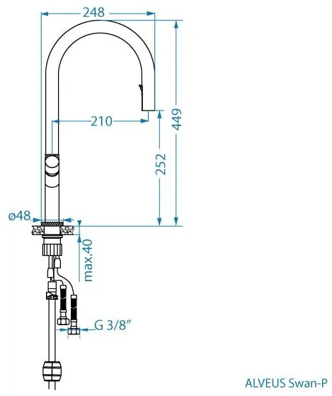 ALVEUS CZ BATERIE SWAN-P BLACK MATT