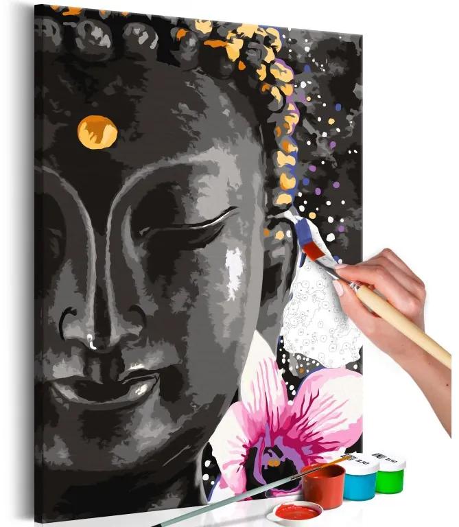 Obraz - maľovaný podľa čísel Buddha and Flower
