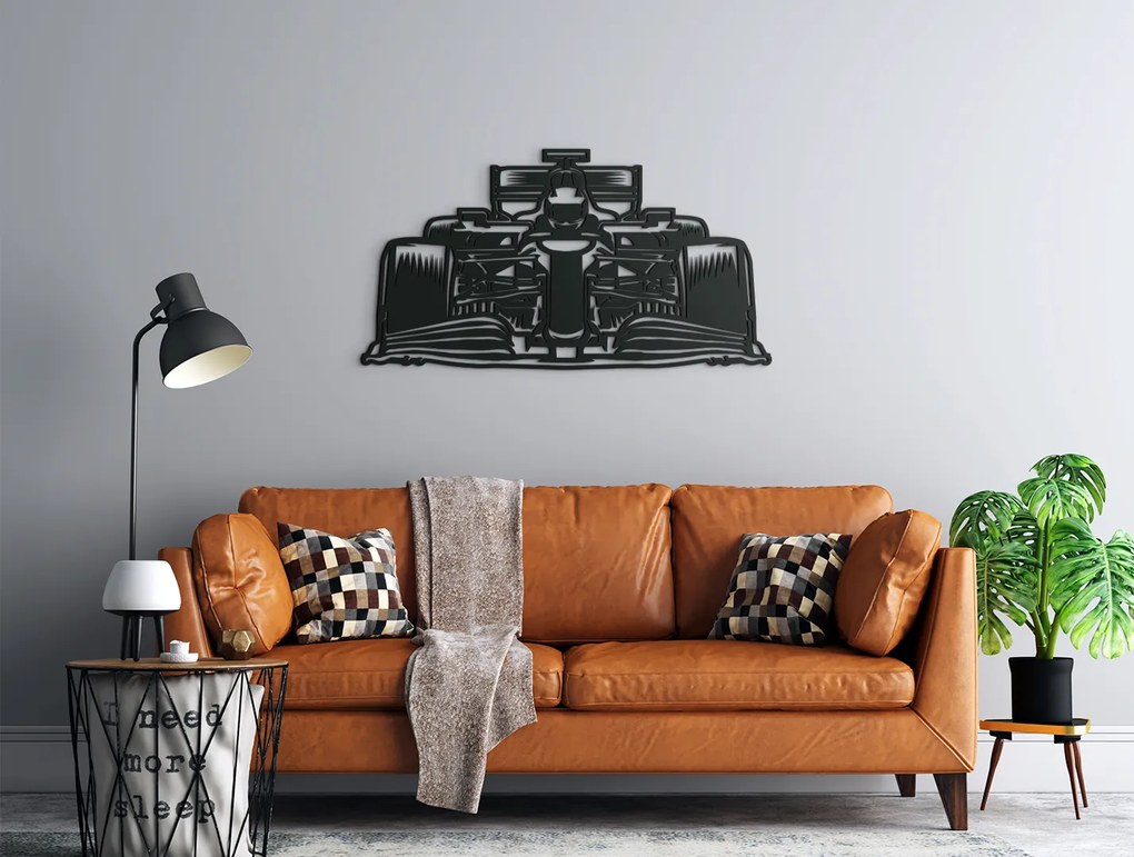 drevko Drevená nálepka na stenu Formula Rozmer obrazu: 24 x 44,5 cm, Farba dekorácie: Čierna