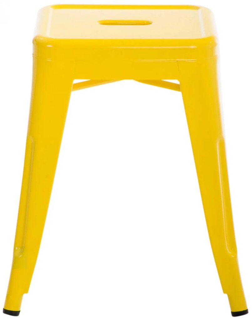 Stohovateľná kovová stolička Arm - Žltá