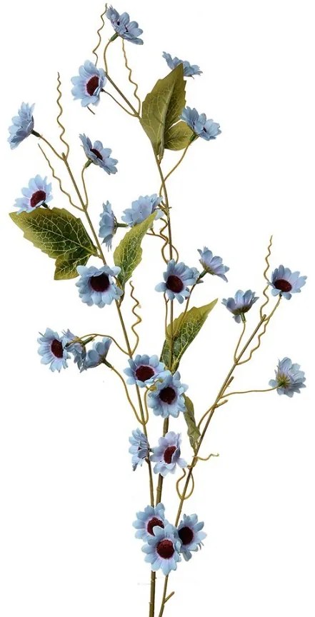 Dekorácia umelá kvetina s modrými kvetmi - 25*6*107 cm