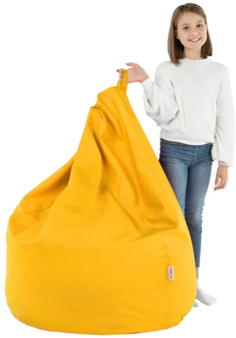 Sedací vak SAKO svetložltý ekokoža