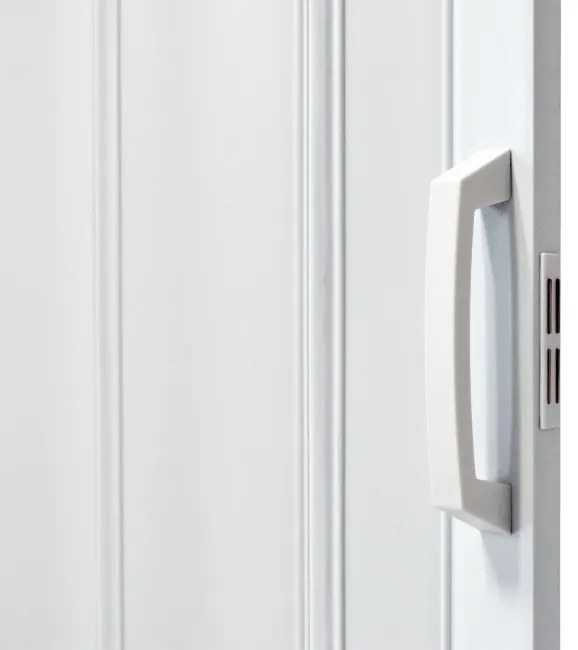 Skladacie dvere 004-80-06 biele matné 80 cm