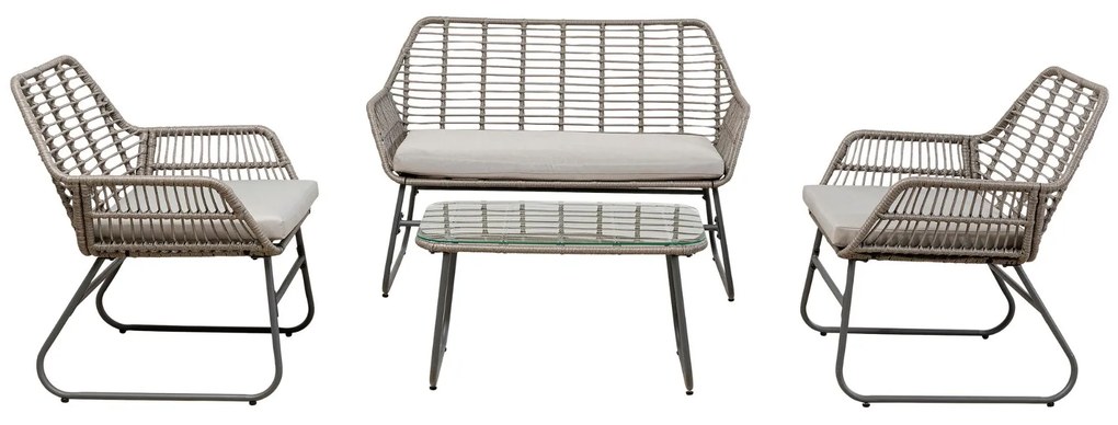 Hilo sedacia súprava sivá