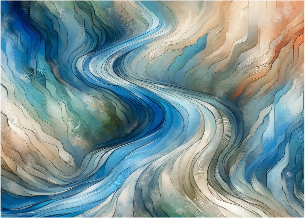 Obraz - Abstraktný prúd (70x50 cm)
