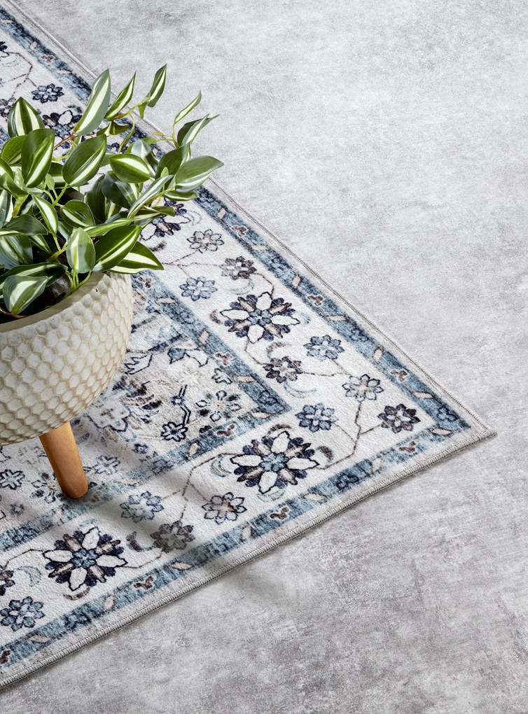 ELLE Decoration, Kusový koberec Imagination New 106042 Cream/Blue z kolekcie Elle, 200x290, modrá, obývacia izba