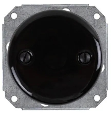 Elhard Keramická záslepka Retro Keramik, čierna KV3064B