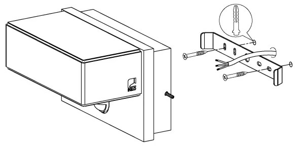 Eglo 97159 - LED Vonkajšie nástenné svietidlo so senzorom AZZINANO 2xLED/5,6W/230V