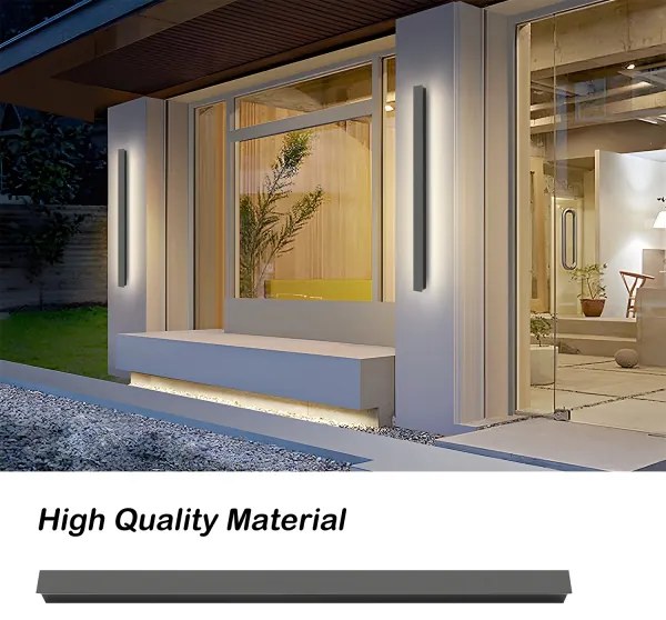 Brilagi - LED vonkajšie nástenné svietidlo LINEAR LED/22W/230V 4000K IP65 antracit