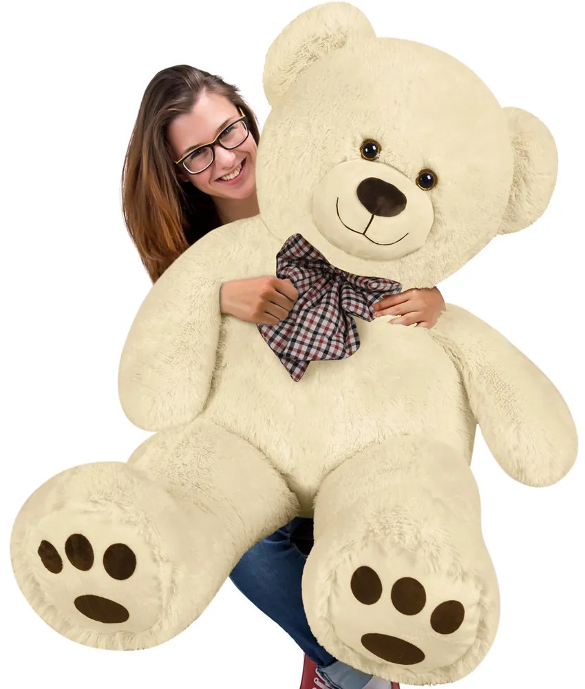 Plyšový medveď XL 100 cm - krémový