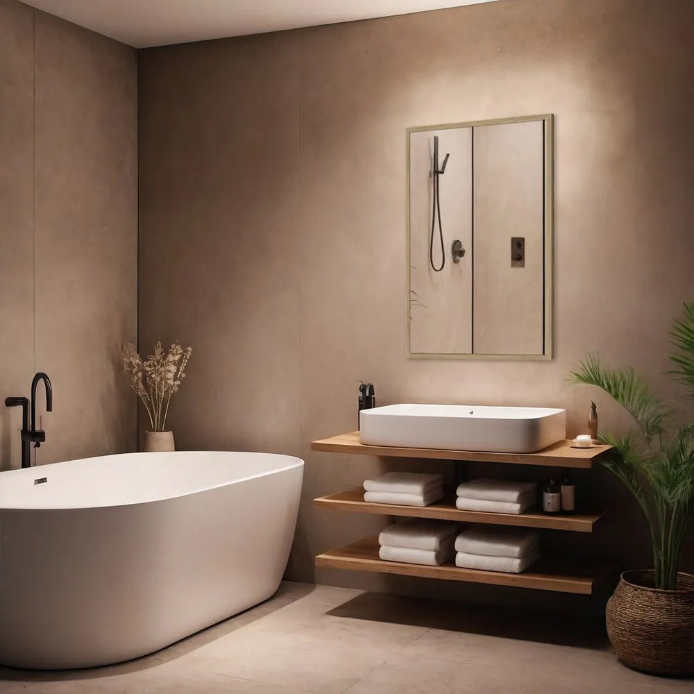 Nástenné zrkadlo 52x72 cm Oak – knor