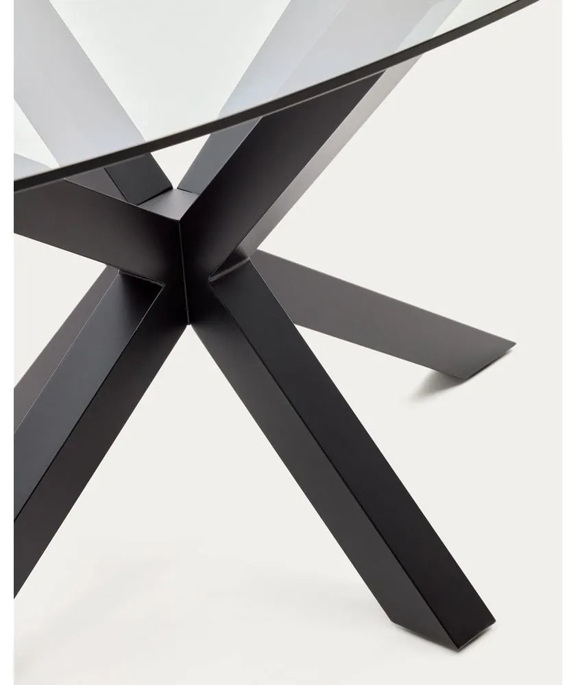Jedálenský stôl so sklenenou doskou 100x200 cm Argo – Kave Home