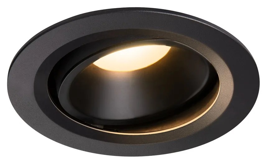 Stropné svietidlo SLV NUMINOS® MOVE DL L vnitřní LED zápustné stropné svietidlo čierna/čierna 3000 K 20° otočné a výkyvné 1003649