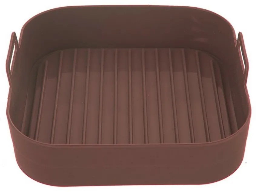 Orion Silikónová forma do teplovzdušnej fritézy hnedá, 17,5 x 17,5 cm