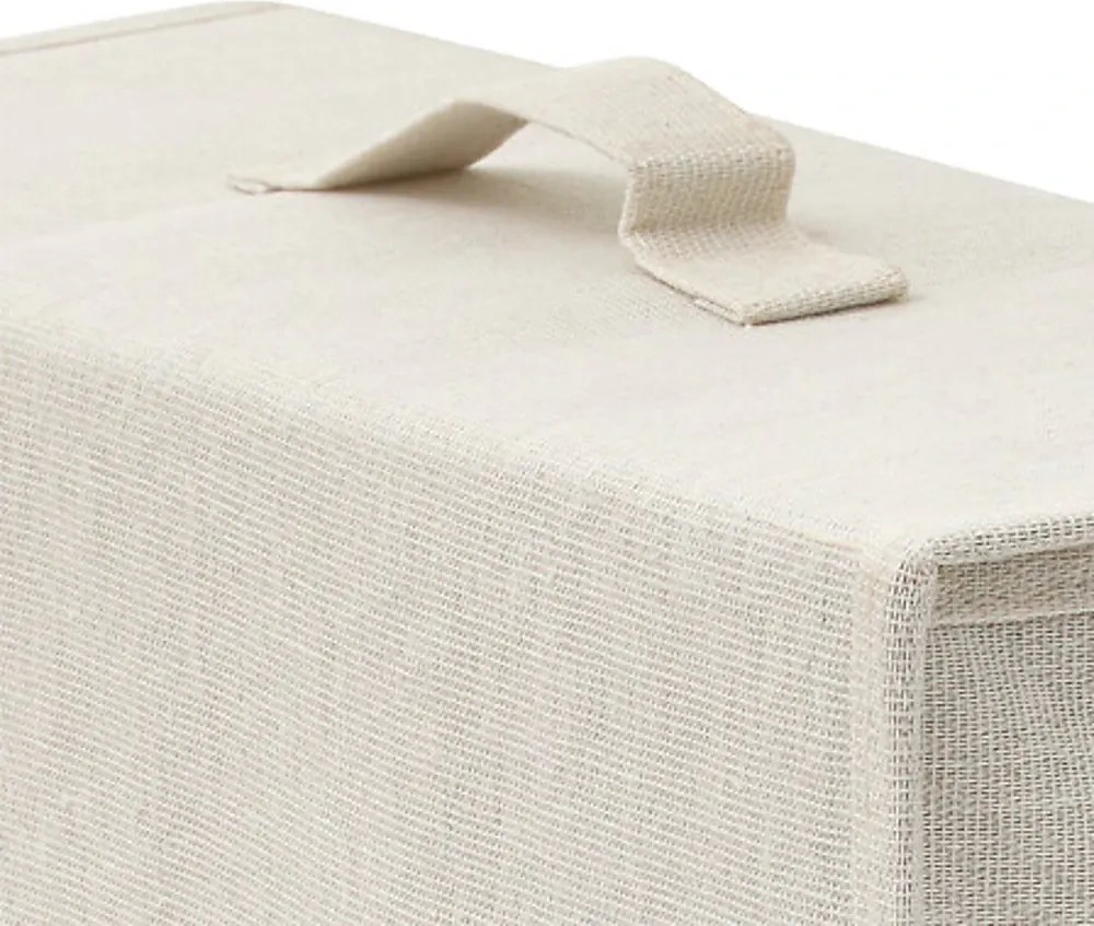 5Five® Úložný box Dressy Plus s ľanovým vzhľadom, béžový, 40,5 x 15,5 x 31,5 cm