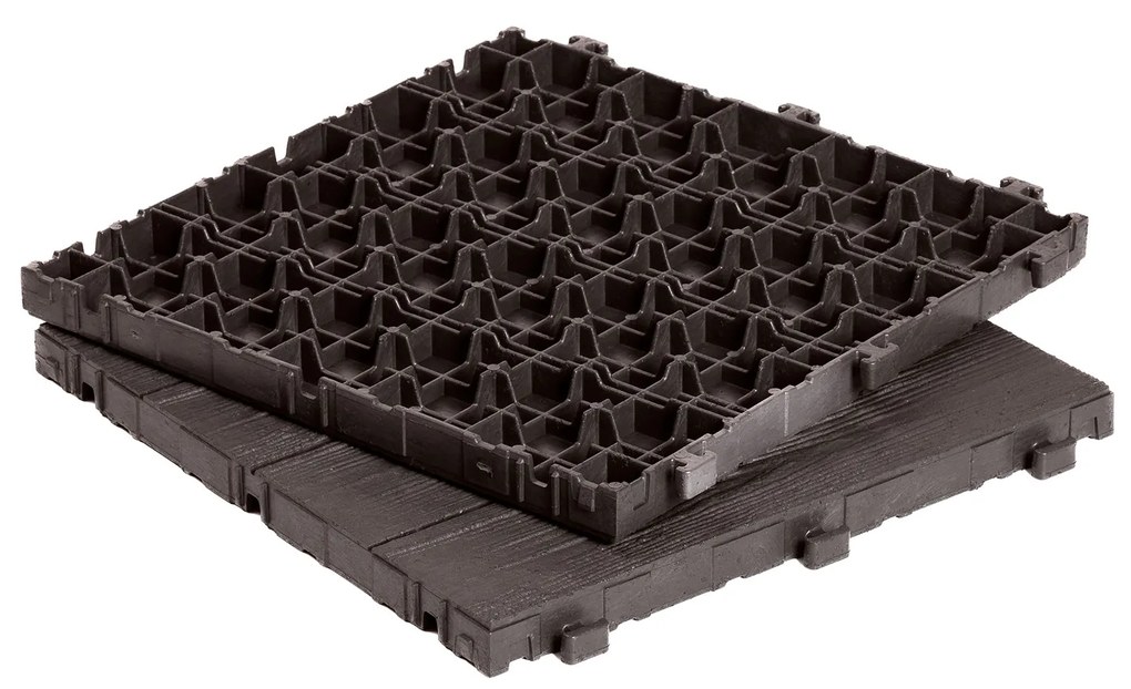 Multy Home Gumová dlaždica ARISTA Wood 30 x 30 cm, hnedá