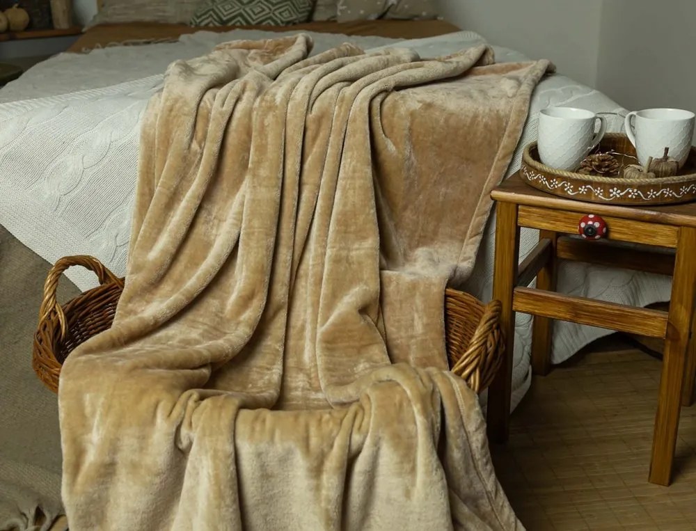 Polášek Deka MIKROFLANEL - Svetlošedá | 150 x 200 cm