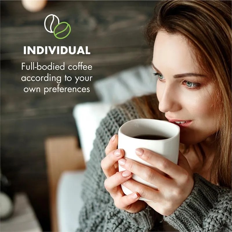 Klarstein Craft Coffee, kávovar, 600 ml, váha, časovač, nadstavec s filtrom, čierny/biely