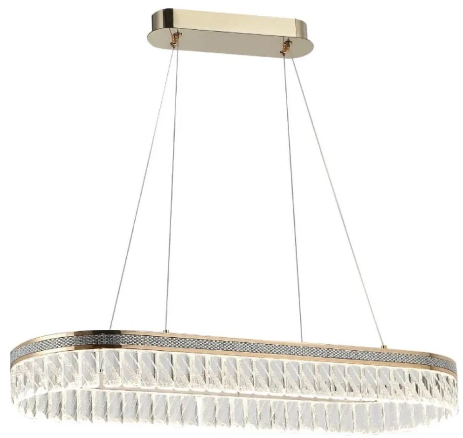 LED stmievateľný krištáľový luster na lanku THALIA LED/50W/230V 3000-6000K + diaľkový ovládač