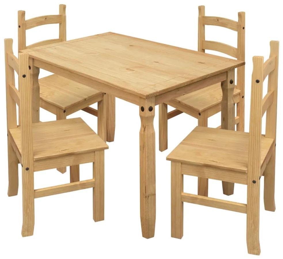 IDEA nábytok Jedálenský stôl 16116 + 4 stoličky 1627 CORONA 2