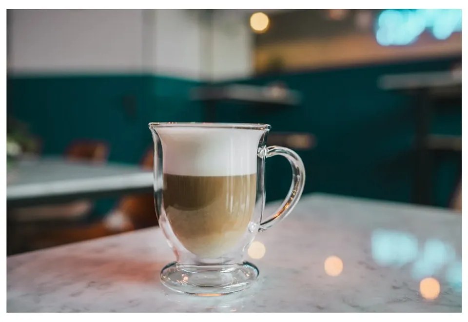 Dvojstenné/na latte sklenené hrnčeky v súprave 2 ks 250 ml Amo – Vialli Design