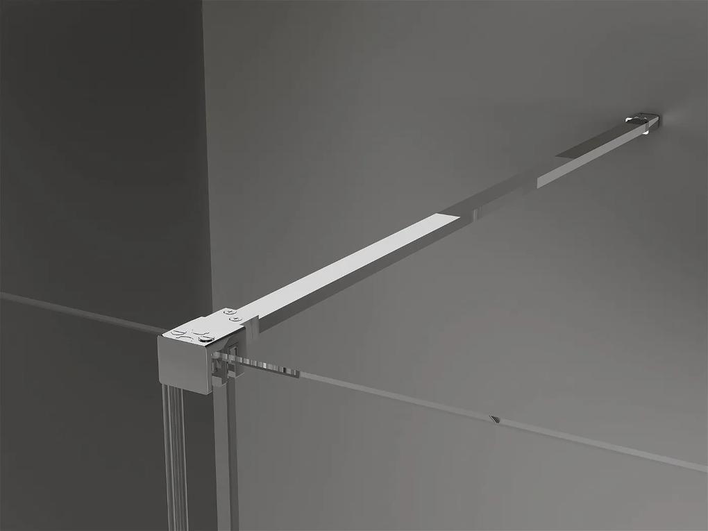 Mexen Velar, sprchový kút s posuvnými dverami 110(dvere) x 80(stena) cm, 8mm číre sklo, chrómový profil, 871-110-080-01-01