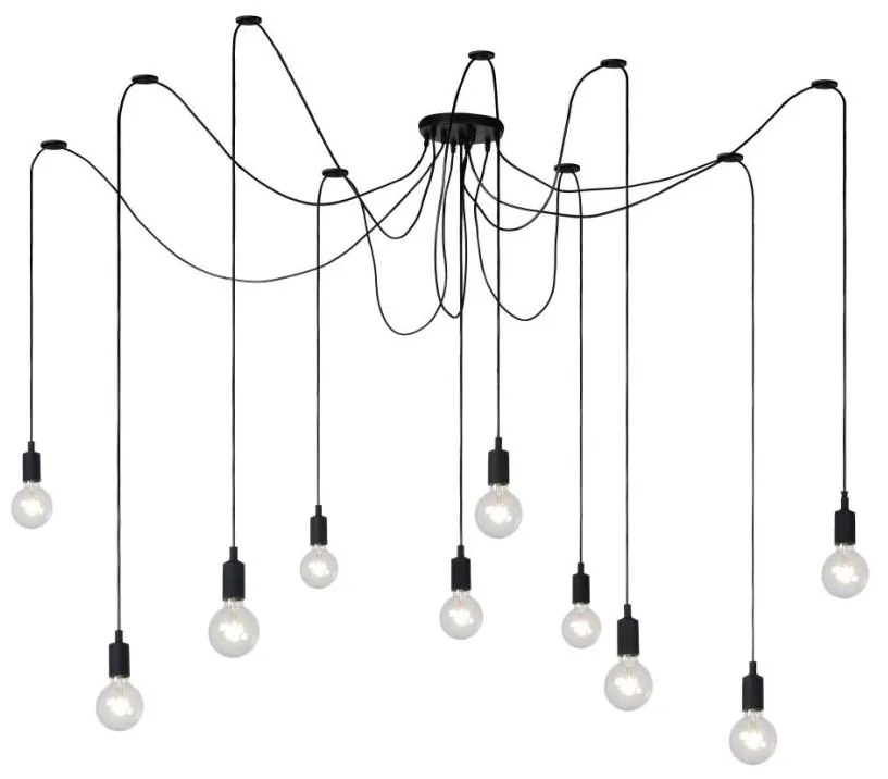 Lucide 08408/10/30 - Závesné svietidlo FIX MULTIPLE 10xE27/60W/230V LC0818