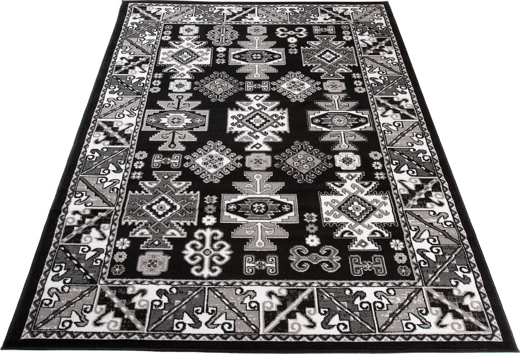 TA Koberec C645A ČIERNA EUFRAT ESM Rozmer: 160x230 cm