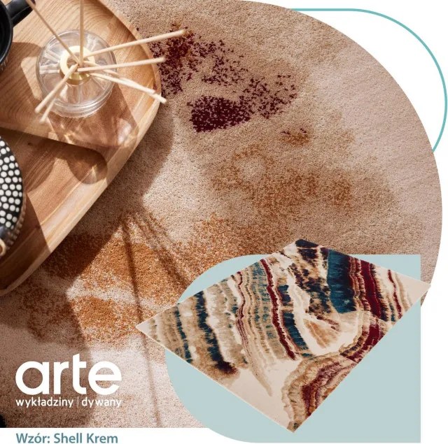 Koberec Agnella Calisia Shell krémový