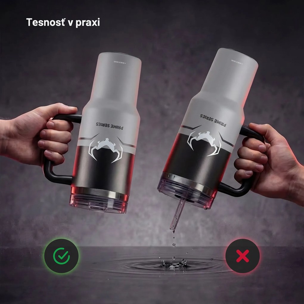 Termohrnček s rukoväťou sivý Diablo Nightwolf Moon